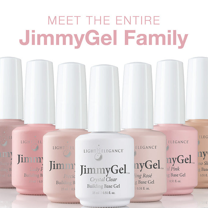 Six NEW JimmyGel Shades | Sparkly JimmyGel Colors | HEMA Free, Soak-Off Builder Gel in a Bottle Colors