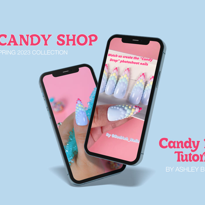 Creating the 3D Candy Dots Photoshoot Nail Art by Ashley Biasella