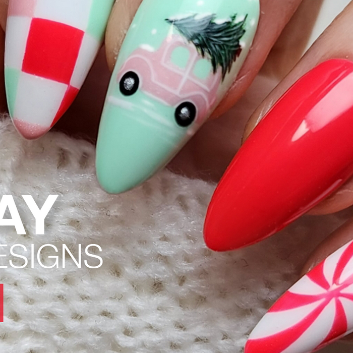 Holiday Nail Art Inspiration by LE Educator, Taryn VanAlfen | Christmas Nail Art