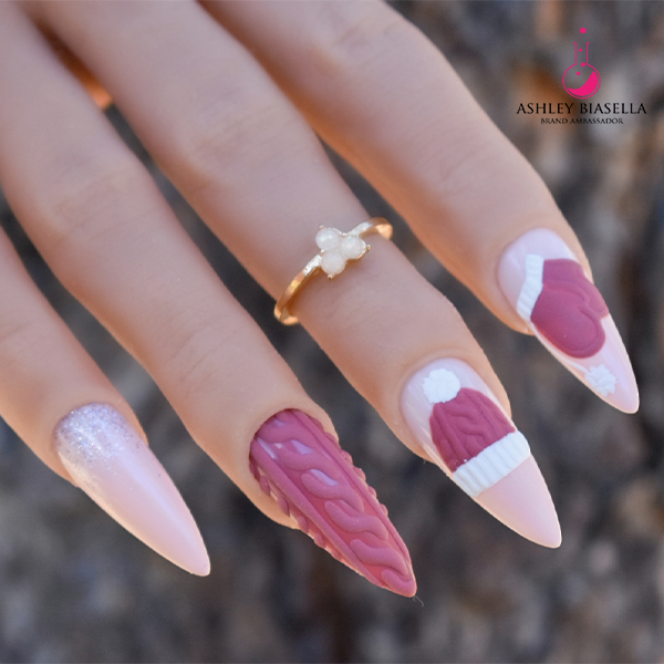 NAILPRO Magazine | How-To: Winter Beanie Nails by LE Educator Ashley Biasella
