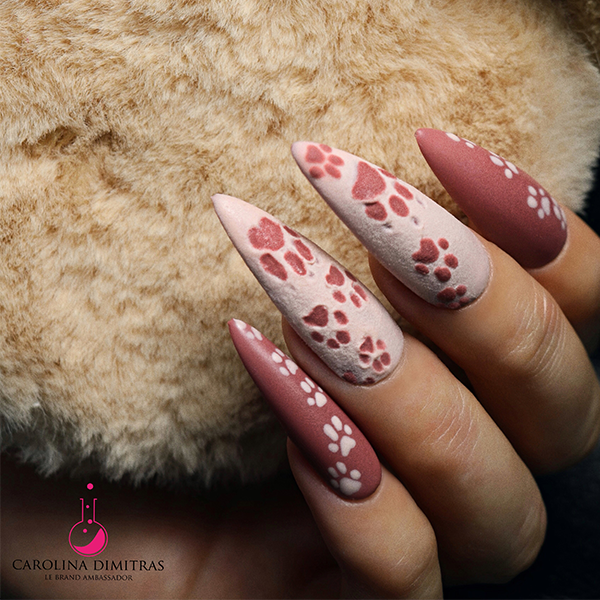 NAILPRO Magazine | How To: 3D Paw Prints by LE Brand Ambassador Carolina Dimitras