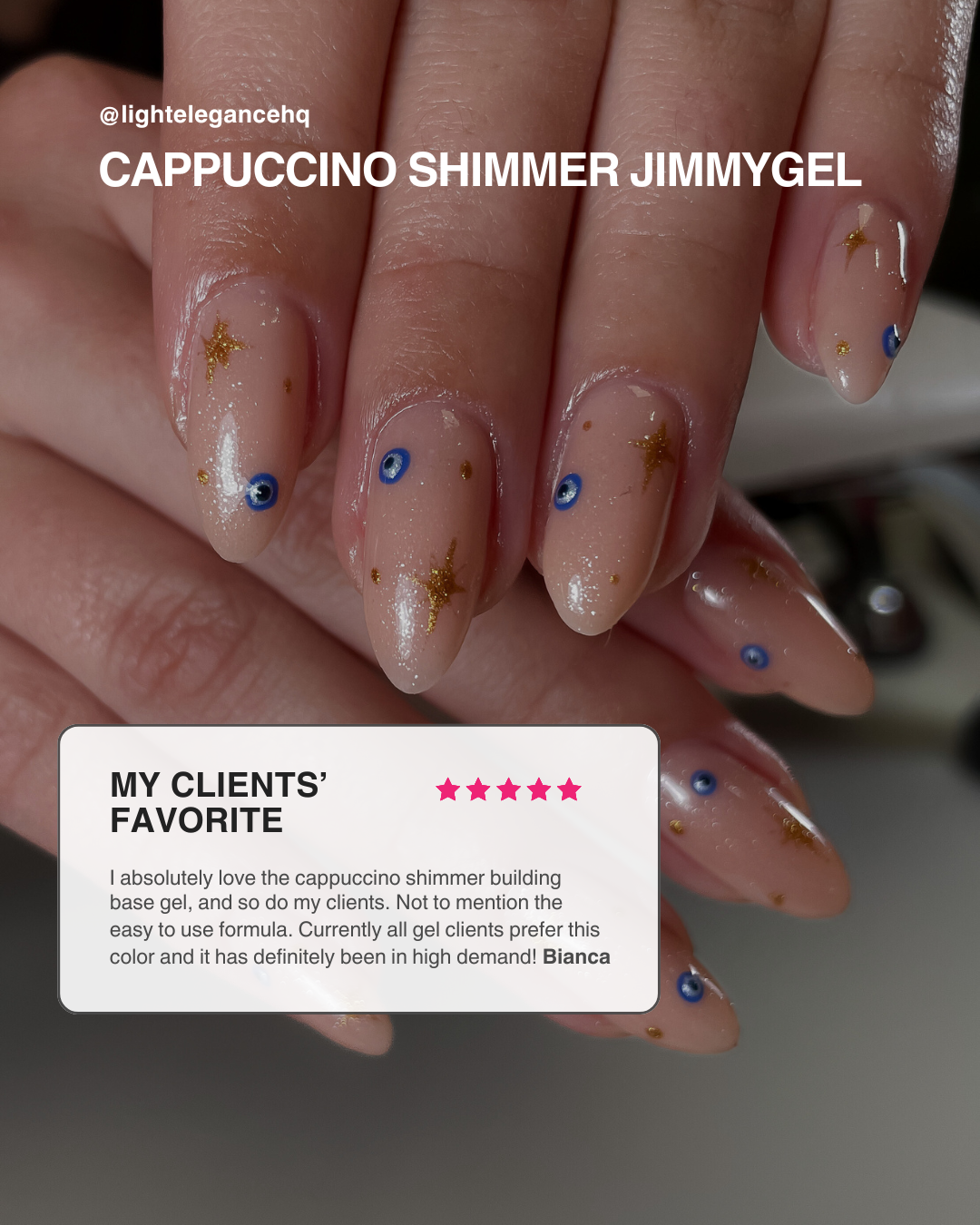 Cappuccino Shimmer JimmyGel Soak-Off Building Base