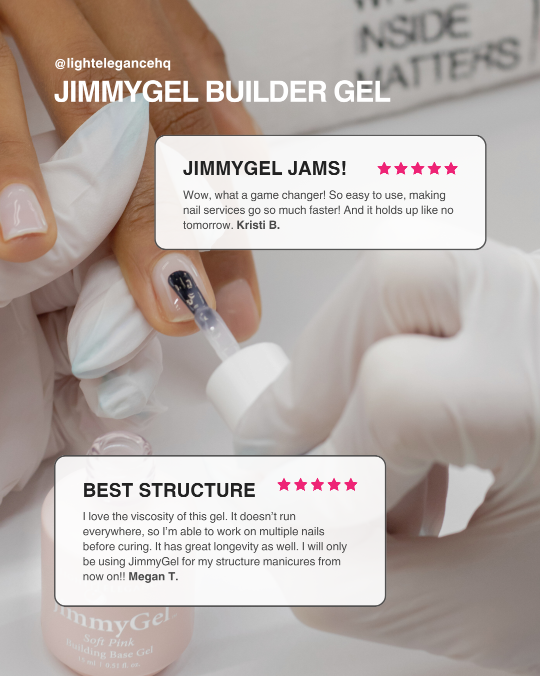 Crystal Clear JimmyGel Building Base in a Bottle