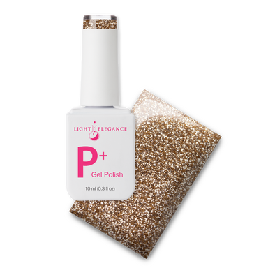 P+ Gold Glitter Gel Polish 10 ml