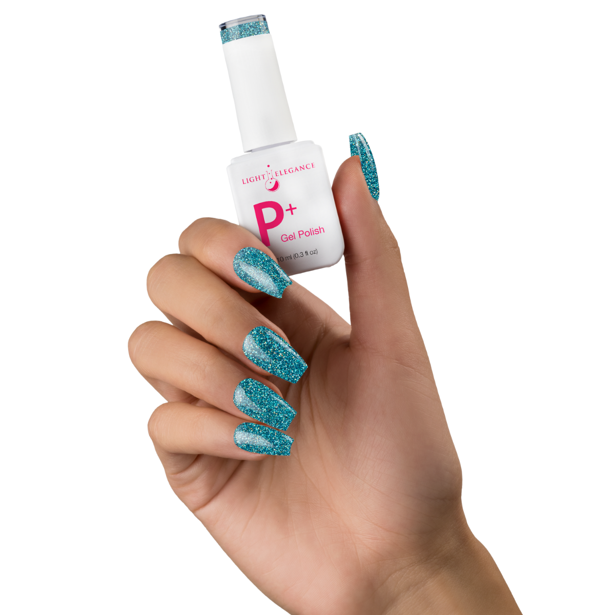 P+ Blast Off Blue Glitter Gel Polish 10 ml ⭐ EXTRA 5% ⭐