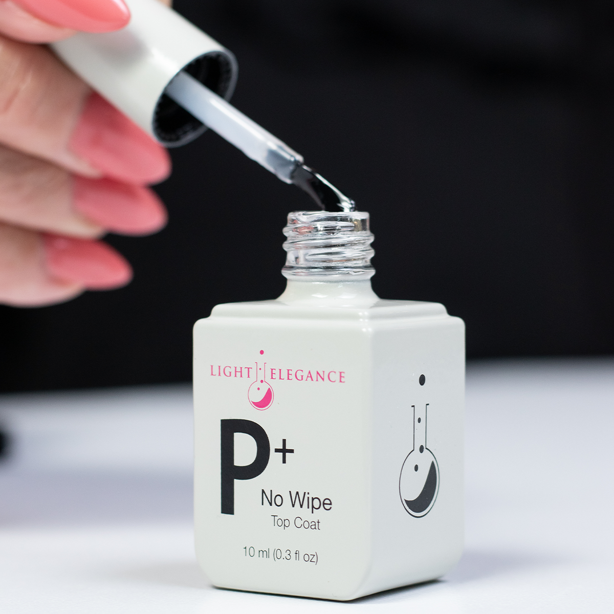 P+ No Wipe Soak-Off Top Coat 10 ml