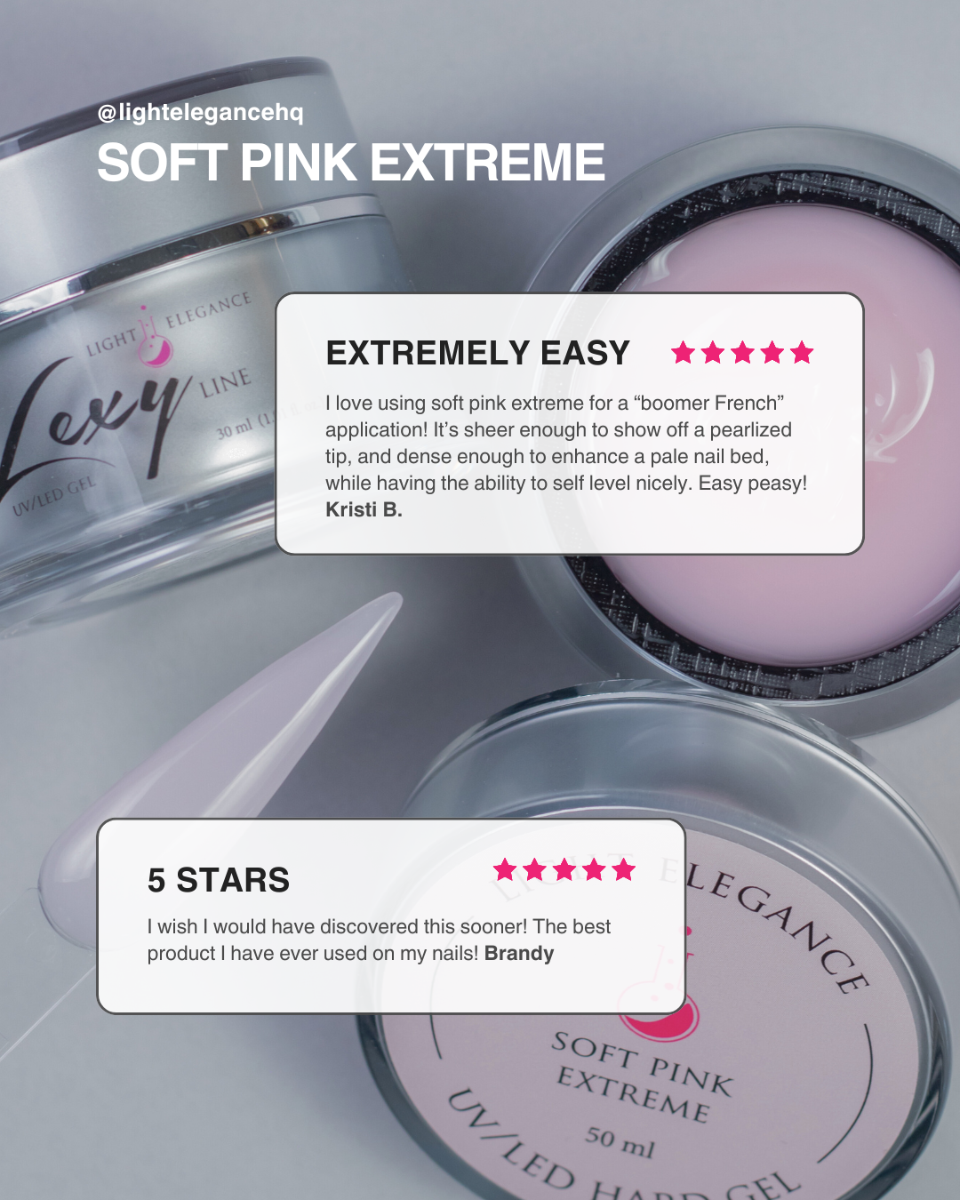 Soft Pink Extreme Lexy Line Building Gel