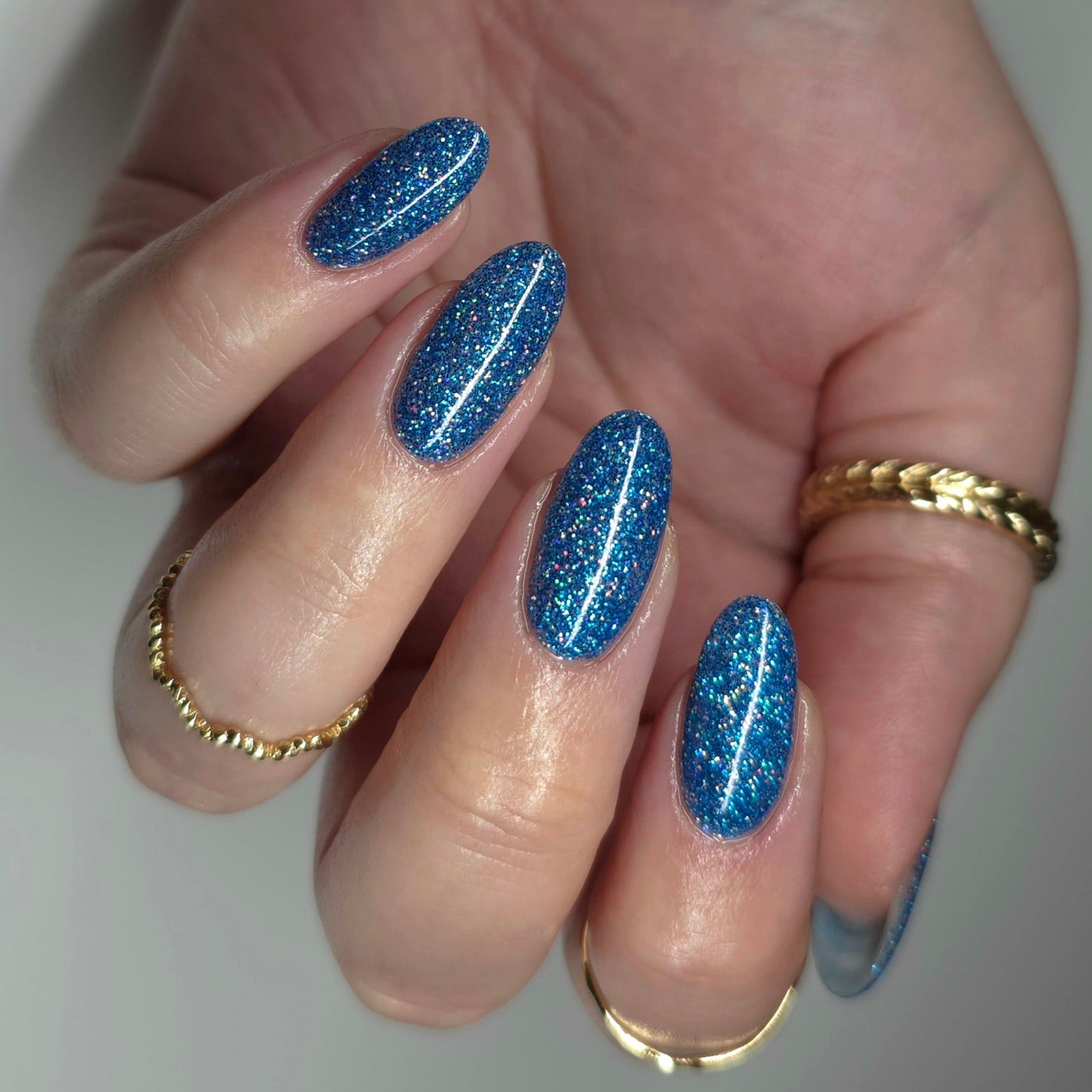 P+ Blast Off Blue Glitter Gel Polish 10 ml ⭐ EXTRA 5% ⭐