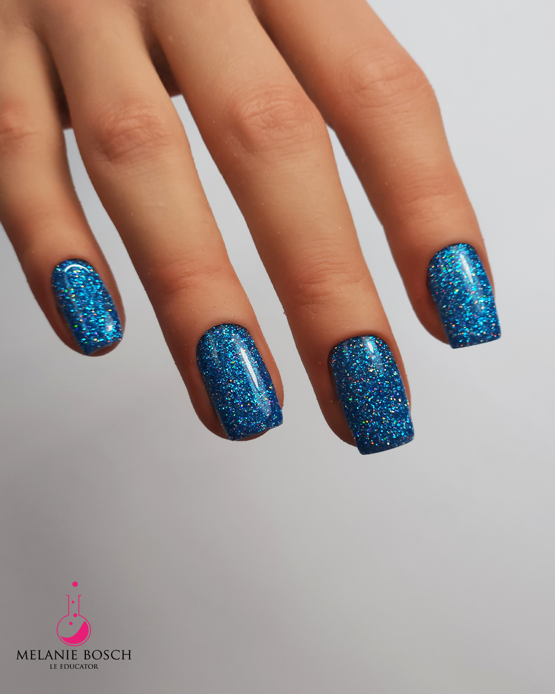 P+ Blast Off Blue Glitter Gel Polish 10 ml ⭐ EXTRA 5% ⭐